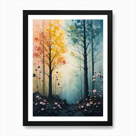 Trees In The Forest Art Print