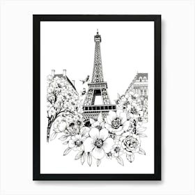 Paris Eiffel Tower 5 Art Print