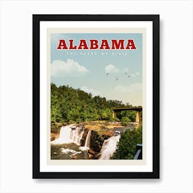 Alabama Travel Poster Art Print