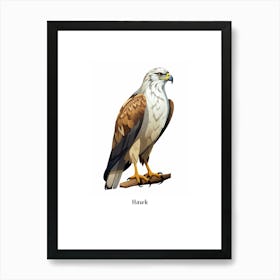 Hawk Kids Animal Poster Art Print