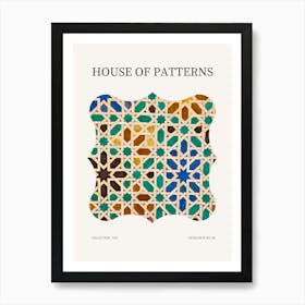 Tile Pattern Poster 41 Art Print