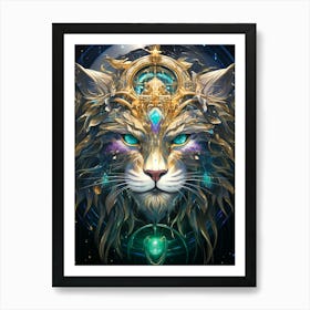 Mystical Cat Art Print