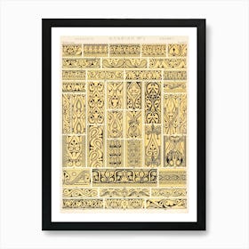 Vintage Pattern Illustration, Owen Jones                                                                                                                Art Print