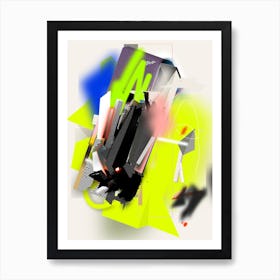 Abstract Mobile Toy Black 1 Art Print
