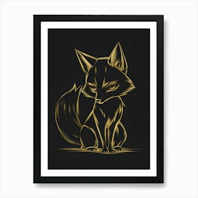 Gold Fox Art Print