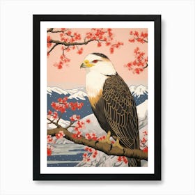 Bird Illustration Crested Caracara 3 Art Print