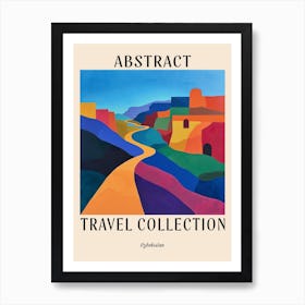 Abstract Travel Collection Poster Uzbekistan 2 Art Print