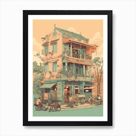 Hanoi Vietnam Illustration 1 Art Print