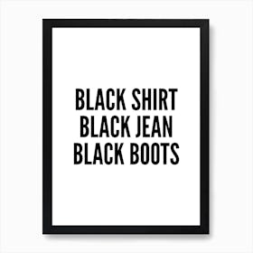 Blacks Art Print