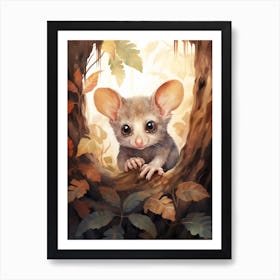 Adorable Chubby Common Brushtail Possum 2 Art Print