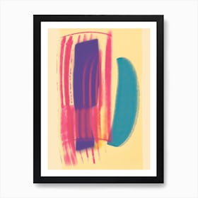 Balance Pastel Colours Abstract 4 Art Print