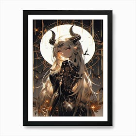 Demon Girl 1 Art Print