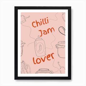 Chilli Jam Poster Pink Poster