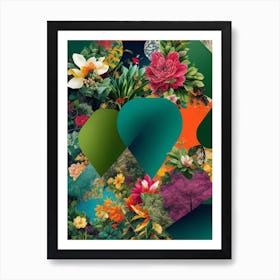 Collage Symphony Dynamic And Expressive Nature Of Maximalism 4 Art Print