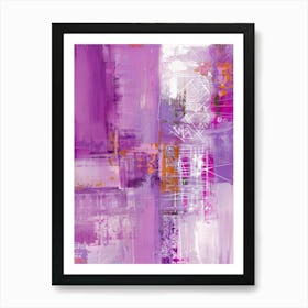 Purple Abstract Painting 1 Art Print