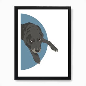 Black Lab Art Print