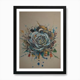 Blue Rose Art Print