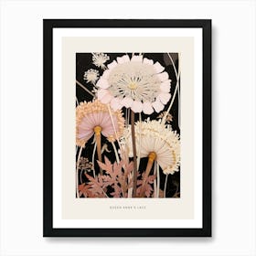 Flower Illustration Queen Annes Lace 8 Poster Art Print