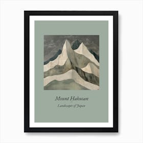 Landscapes Of Japan Mount Hakusan Art Print