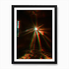 Rays Of Light Wall Art Behind Couch 3 Art Print
