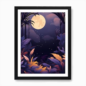 Night In The Jungle Art Print