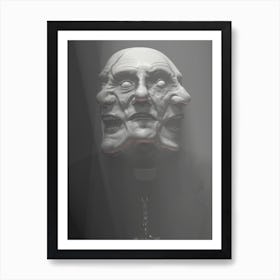 Mask Of A Priest Art Print