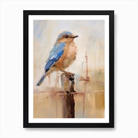Bird Painting Eastern Bluebird 4 Art Print