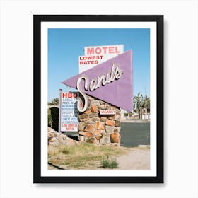 Sands Motel Art Print