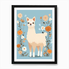 Baby Animal Illustration  Alpaca 5 Art Print