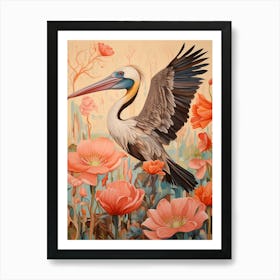 Brown Pelican 3 Detailed Bird Painting Art Print