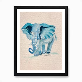 Little Blue Art Print