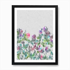 Watercolor Flowers Art Print