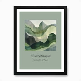 Landscapes Of Japan Mount Mizugaki Art Print