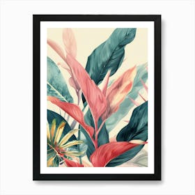 Tropical Leaves 121 Art Print