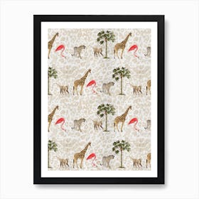 Animal March Art Print