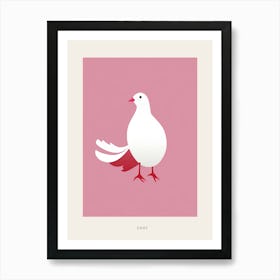 Minimalist Coot 1 Bird Poster Art Print