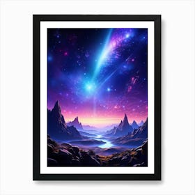 Comet In The Sky Art Print