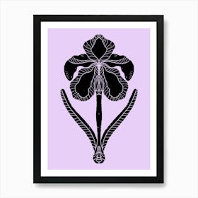 Irisмstylized graphic Art Print