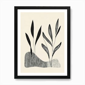 Sand And Grass Art Print