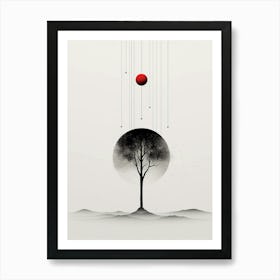 Modern minimal Tree Of Life Art Print