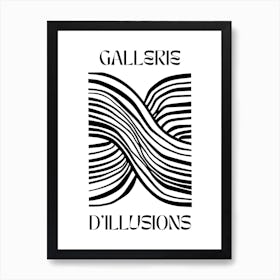 Abstract Lines Art Poster 4 Art Print