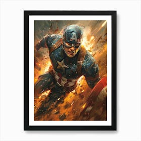 Captain America 21 Art Print