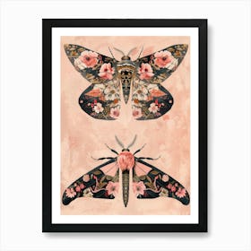 Butterfly Elegance William Morris Style 5 Art Print