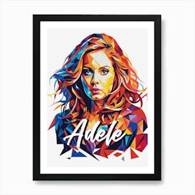 Adele in WPAP Pop Art Art Print