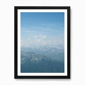 Cime de Carron at 4000 meter high overlooking the french alps - France mountain and landscape - nature and travel photography by Christa Stroo Photography Art Print