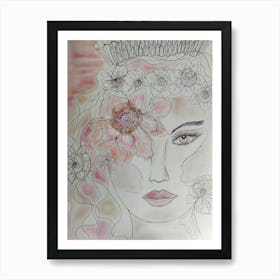 Flower Girl 1 Art Print