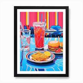 Pop Art American Diner 2 Art Print