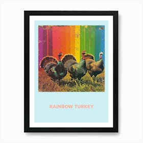 Rainbow Turkey Poster 3 Art Print