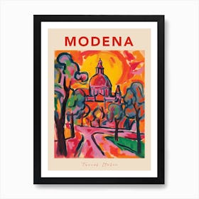 Modena Italia Travel Poster Art Print