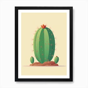 Peyote Cactus Illustration 7 Art Print